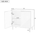 Mobiletto laterale moderno minimalista con ripiani regolabili