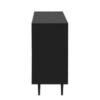 Mobiletto laterale moderno minimalista con ripiani regolabili