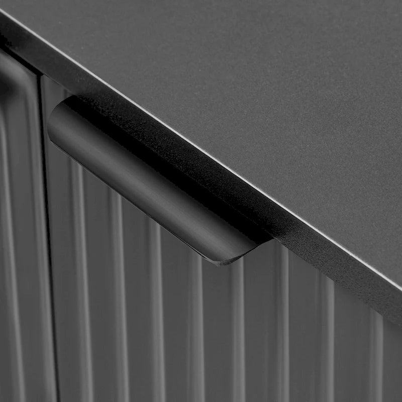 Mobiletto laterale moderno minimalista con ripiani regolabili