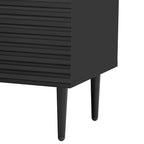 Mobiletto laterale moderno minimalista con ripiani regolabili