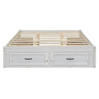 Letto a piattaforma Queen Size con 6 cassetti portaoggetti