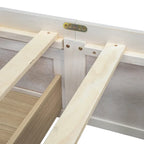 Letto a piattaforma Queen Size con 6 cassetti portaoggetti