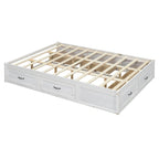 Letto a piattaforma Queen Size con 6 cassetti portaoggetti