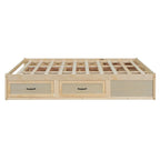 Letto a piattaforma Queen Size con 6 cassetti portaoggetti