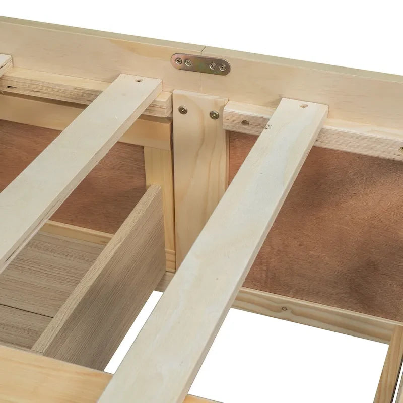 Letto a piattaforma Queen Size con 6 cassetti portaoggetti