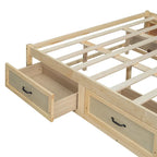 Letto a piattaforma Queen Size con 6 cassetti portaoggetti