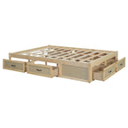 Letto a piattaforma Queen Size con 6 cassetti portaoggetti