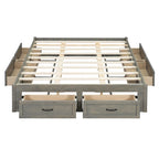 Letto a piattaforma Queen Size con 6 cassetti portaoggetti