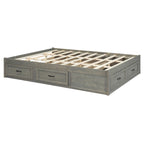 Letto a piattaforma Queen Size con 6 cassetti portaoggetti