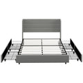 Letto imbottito Queen Size con 4 cassetti contenitore