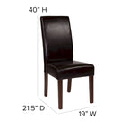 Sedia da pranzo Parsons, set da 2