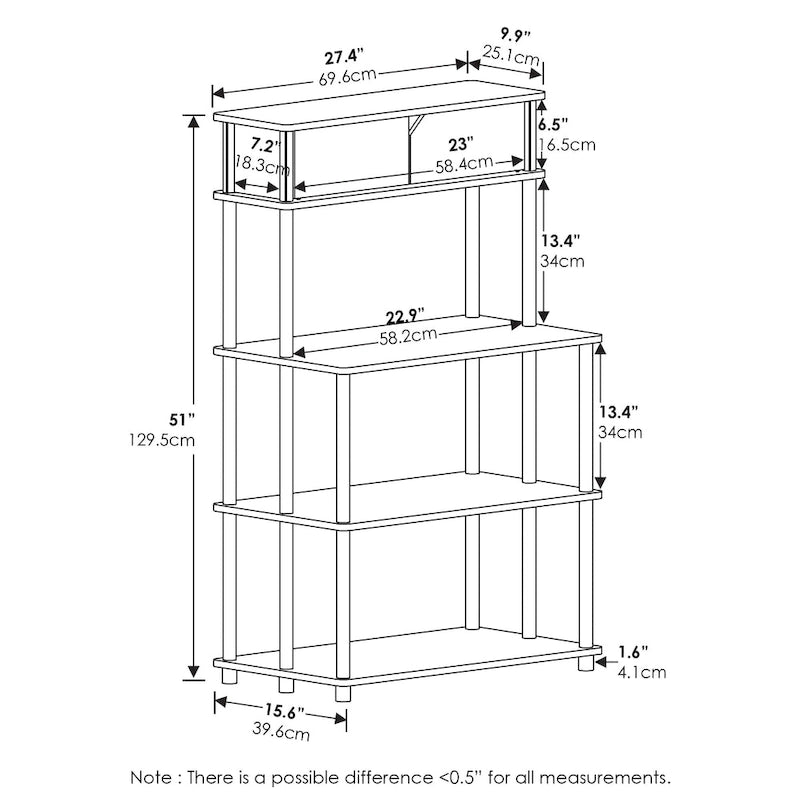Scaffale da Cucina senza Attrezzi con Pensile Superiore
