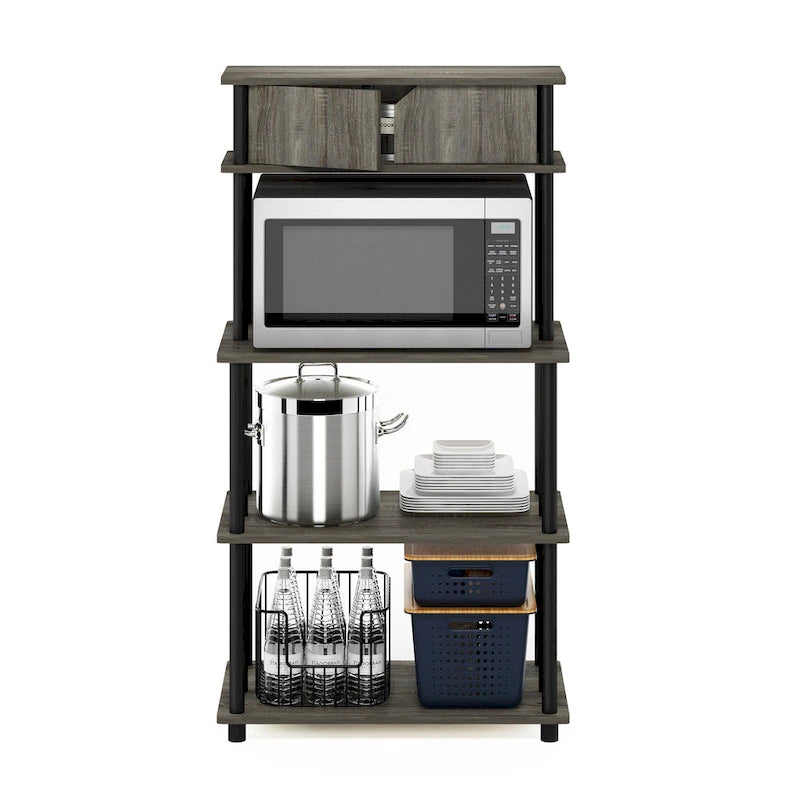 Scaffale da Cucina senza Attrezzi con Pensile Superiore