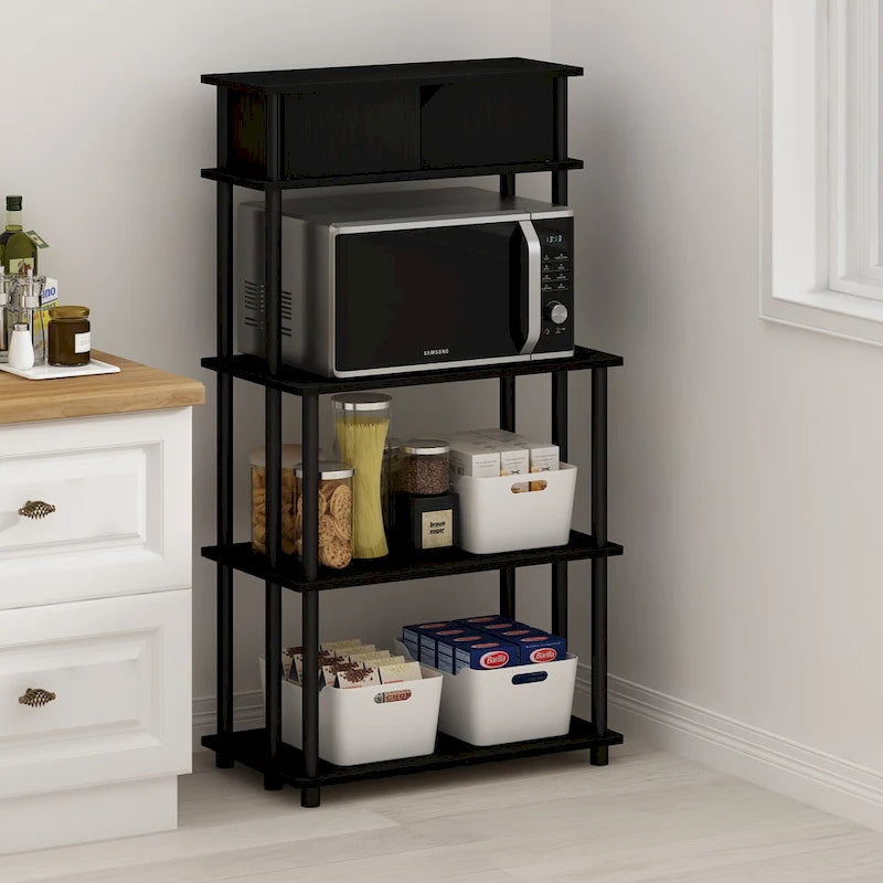 Scaffale da Cucina senza Attrezzi con Pensile Superiore