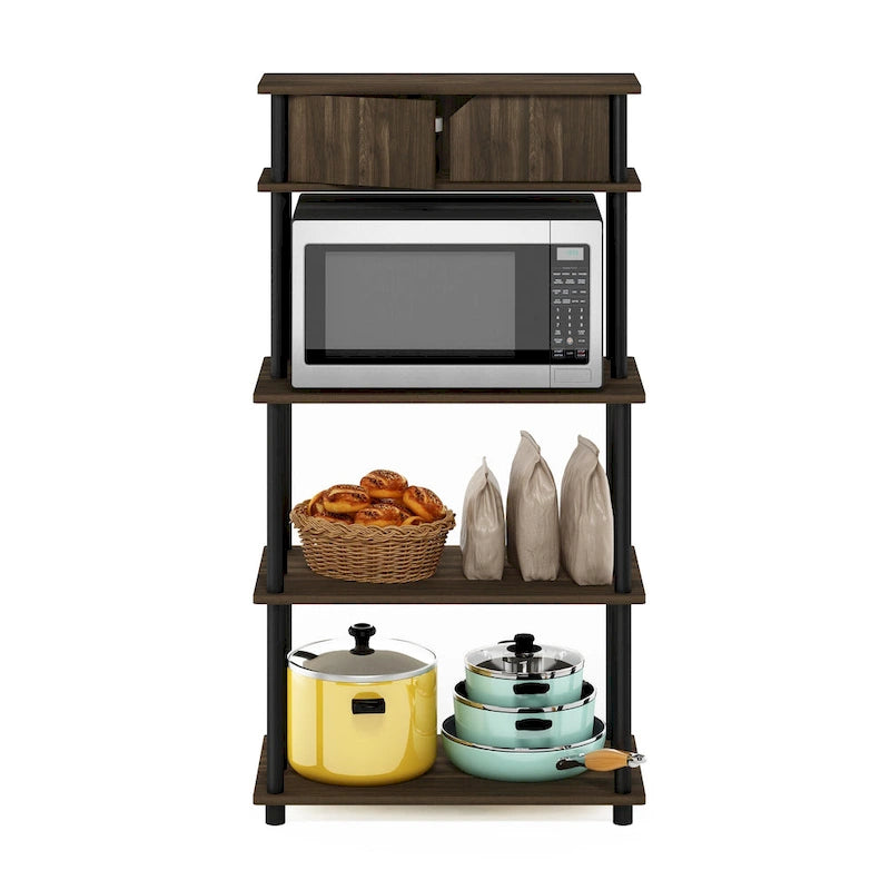 Scaffale da Cucina senza Attrezzi con Pensile Superiore