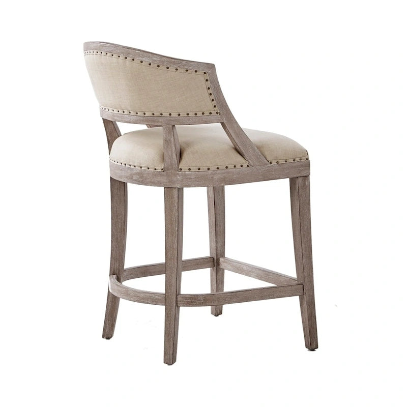 Sgabello da bancone Wheatley Natural - 21W x 24.5D x 37.25H
