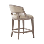 Sgabello da bancone Wheatley Natural - 21W x 24.5D x 37.25H