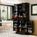 Mobile dispensa da cucina con vetrina e credenza