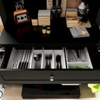 Mobile dispensa da cucina con vetrina e credenza