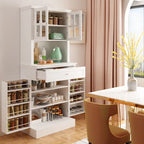 Mobile dispensa da cucina con vetrina e credenza