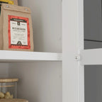 Mobile dispensa da cucina con vetrina e credenza