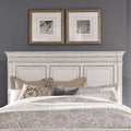 Testiera letto matrimoniale - Finitura Marrone Invecchiato e Bianco Antico