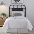 Vintage Distressed Full Metal Headboard