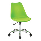 Sedia da ufficio pneumatica con base cromata