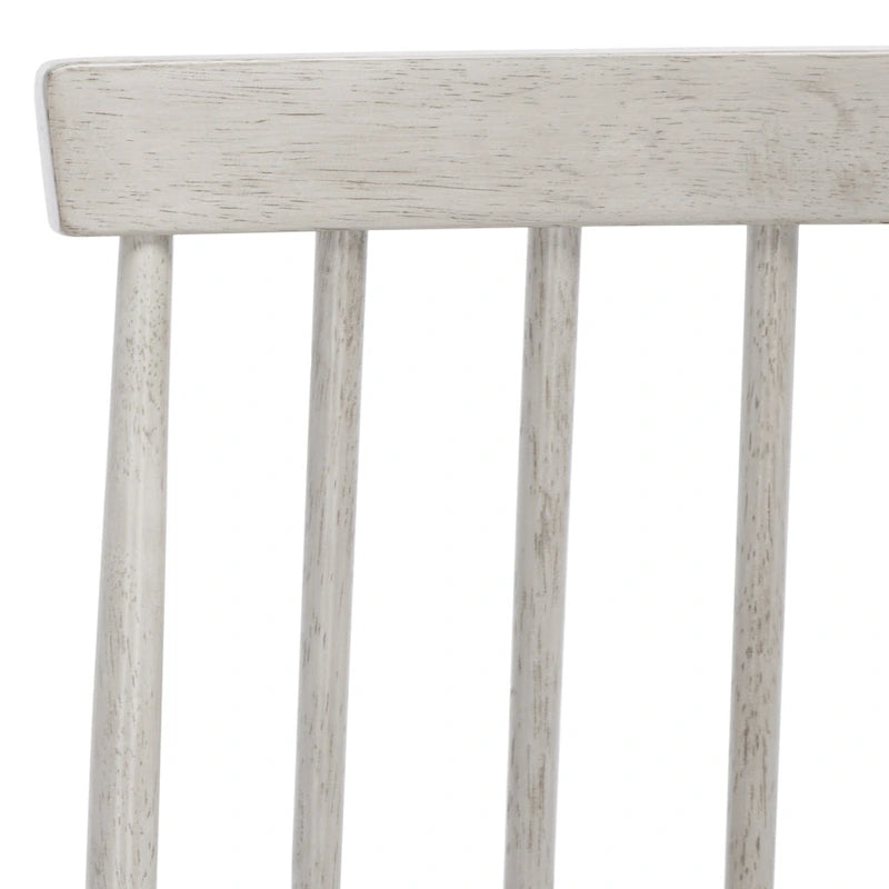 Sgabello da banco in legno con schienale a fuso - 43,18 cm L x 43,18 cm P x 96,52 cm A