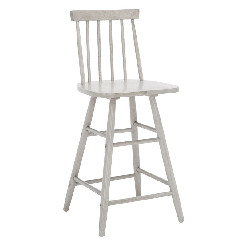 Sgabello da banco in legno con schienale a fuso - 43,18 cm L x 43,18 cm P x 96,52 cm A