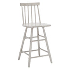 Sgabello da banco in legno con schienale a fuso - 43,18 cm L x 43,18 cm P x 96,52 cm A