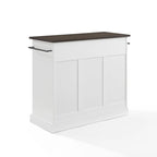 Isola da cucina in stile costiero con mobili contenitori e cassetti