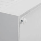 Isola da cucina in stile costiero con mobili contenitori e cassetti