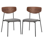 Set di 2 sedie da pranzo Mid-Century — 50,8 cm L x 47,8 cm P x 82,5 cm H
