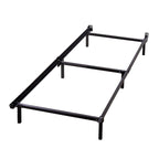 Telaio letto singolo in acciaio con supporto a 6 gambe