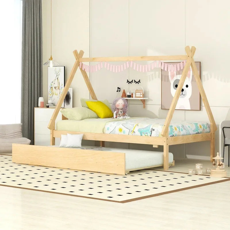 Lettino Teepee con letto estraibile a una piazza