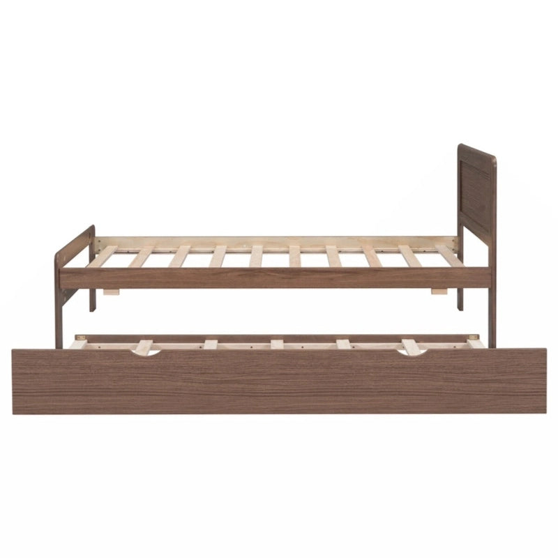 Struttura letto singola con 2 cassetti portaoggetti