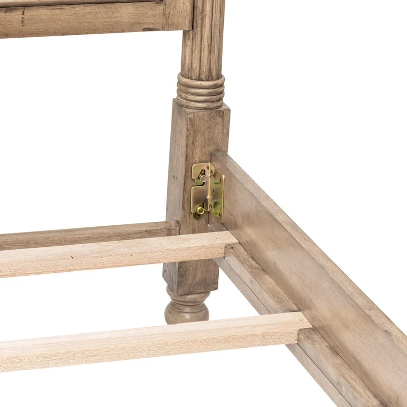Struttura del letto in legno massello