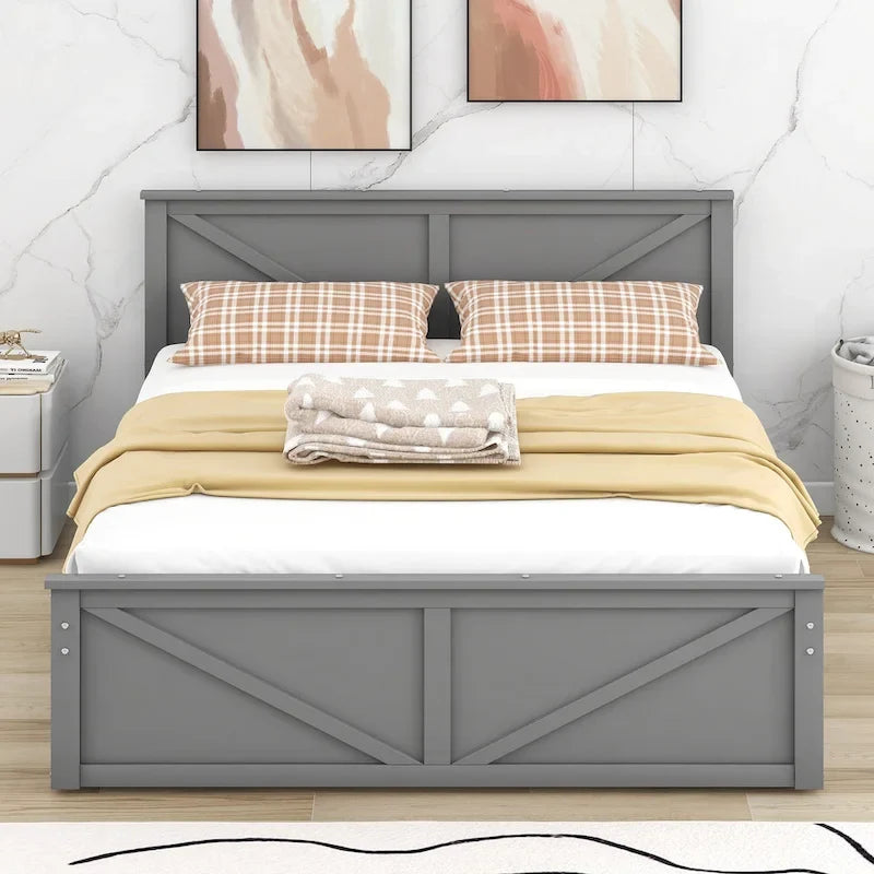 Struttura letto a piattaforma con 4 cassetti contenitore e testiera