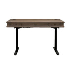 Carson Wood Electronic Sit/Stand Desk, Standing Desk, Gray