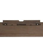 Scrivania regolabile in altezza elettronica in legno con finitura grigio anticato