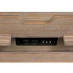 Scrivania regolabile in altezza elettronica in legno con finitura grigio anticato